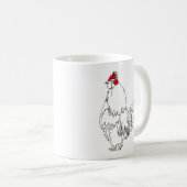 Hühner Rap Fleisch Frische Tiere Art Veganer Spaß Kaffeetasse (VorderseiteRechts)