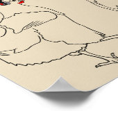 Hühner Rap Fleisch Frische Tiere Art Veganer Spaß Poster (Ecke)