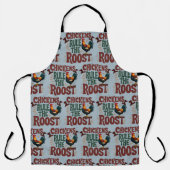 Hühner regieren die rustikale Darstellung der rost Schürze (Vorderseite)