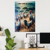 Hühner Roaming kostenlos Poster (Heimbüro)