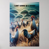 Hühner Roaming kostenlos Poster (Vorne)