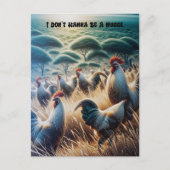 Hühner Roaming kostenlos Postkarte (Vorderseite)