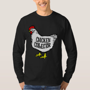 Hühner Sammler Hinterhof Farm Gackerndes Huhn Diag T-Shirt