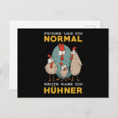 Hühner Say Funny Postkarte (Vorne/Hinten)