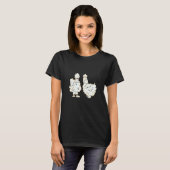 Hühner Schaf T-Shirt (Vorne ganz)