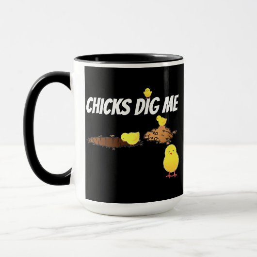 HÜHNER SCHARREN AN MIR TASSE (Links)