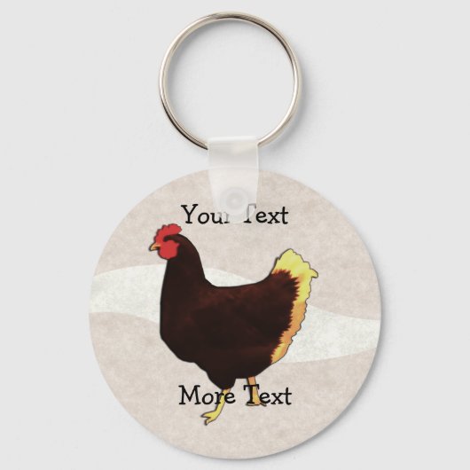 Hühner-Schlüsselanhänger Schlüsselanhänger (Vorderseite)