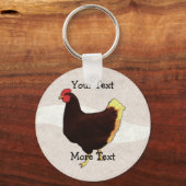 Hühner-Schlüsselanhänger Schlüsselanhänger (Vorderseite)
