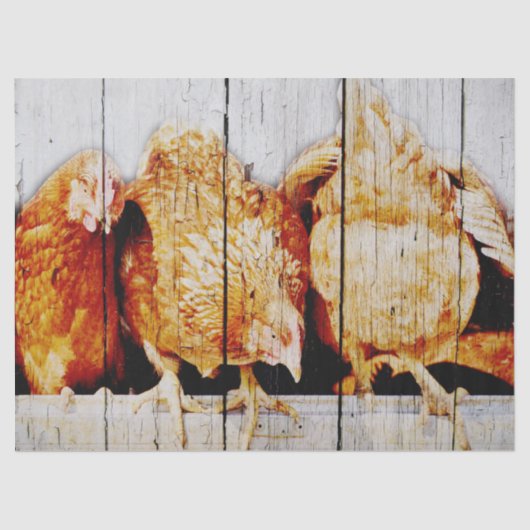 Hühner Seidenpapier (Vorderseite)