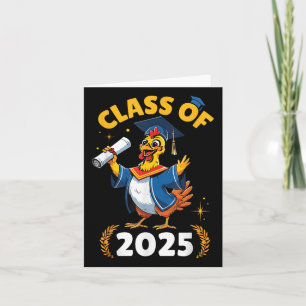 Hühner Senior CL of 2025 Abschluss Day School Co Karte