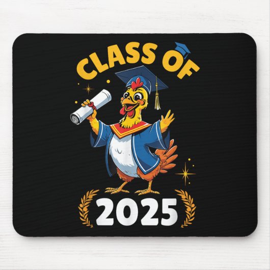 Hühner Senior CL of 2025 Abschluss Day School Co Mousepad (Vorne)