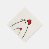 Hühner Serviette (Ecke)