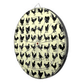 Hühner-Silhouetten Dartscheibe (Vorderseite rechts)