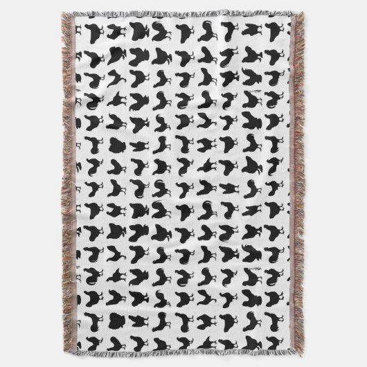 Hühner-Silhouetten Decke (Vorderseite Vertikal)