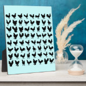 Hühner-Silhouetten Fotoplatte (Seite)