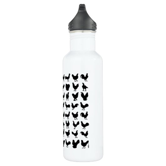 Hühner-Silhouetten Trinkflasche (Rechts)