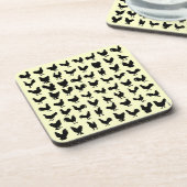 Hühner-Silhouetten Untersetzer (Linke Seite)