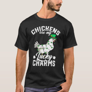 Hühner sind meine Glücksbringer St Patricks Day Ju T-Shirt