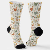 Hühner Socken (Gewinkelt)
