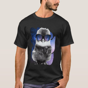 Hühner-Space-Glasses-Baby-Küken-Galaxie-Sonnenbril T-Shirt