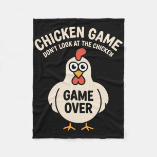 Hühner Spiel Schau nicht auf das Huhn Lustig Fleecedecke