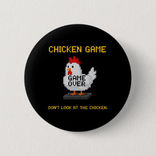 Hühner Spiel Schau nicht auf das Huhn Lustiges Huh Button