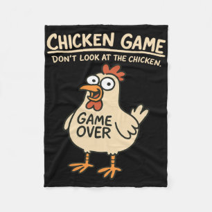 Hühner Spiel Schau nicht auf das Huhn Lustiges Huh Fleecedecke