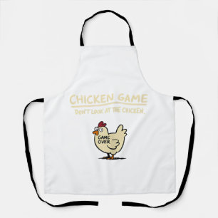 Hühner Spiel Schau nicht auf das Huhn Lustiges Huh Schürze