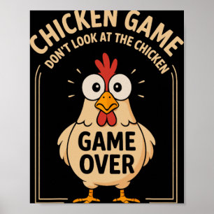 Hühner Spiel Schau Nicht Hin Hühner Spiel Vorbei F Poster
