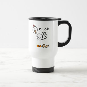 Hühner Stick Figure T-Shirts und Geschenke Reisebecher