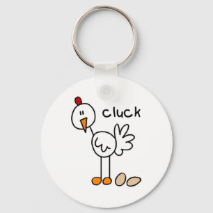 Hühner Stick Figure T-Shirts und Geschenke Schlüsselanhänger
