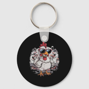 Hühner Sungles Tierfarm Lustig Für Bauern Männer W Schlüsselanhänger