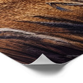 Hühner tanzen durch Felder Poster (Ecke)