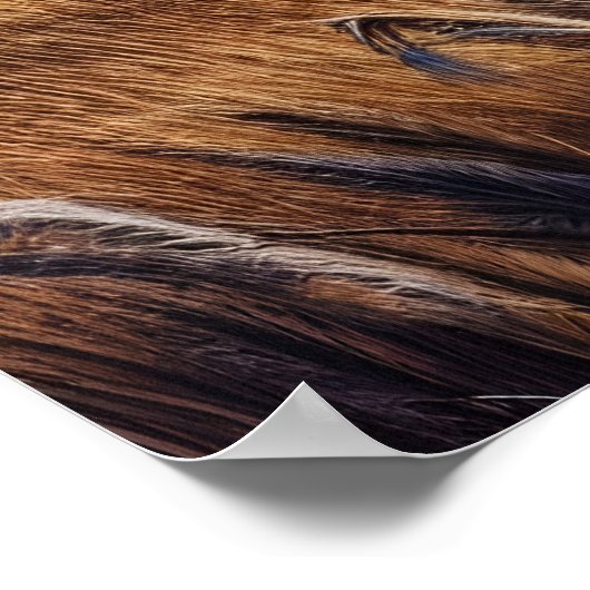 Hühner tanzen durch Felder Poster (Ecke)