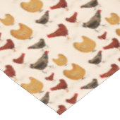 Hühner Tischdecke (Schrägansicht)