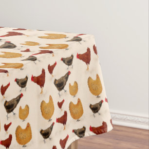 Hühner Tischdecke