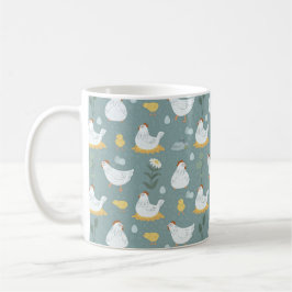 Hühner träumen in Aquamariner Umgebung Kaffeetasse