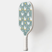 Hühner träumen in Aquamariner Umgebung Pickleball Schläger (Links)