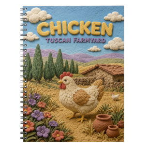 Hühner Tuscan Farmyard Modern KlayKoo Notizblock