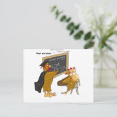 Hühner überqueren die Straßenphilosophie lustig Postkarte (Stehend Vorderseite)