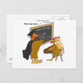 Hühner überqueren die Straßenphilosophie lustig Postkarte (Vorne/Hinten)