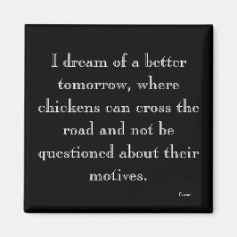 Hühner überqueren Motive Magnet