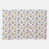 Hühner und Eier Barnyard Farm Land Aquarell Geschirrtuch (Horizontal)