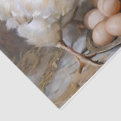 Hühner und Eier im Stall Seidenpapier (Detail)