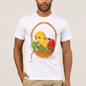 Hühner und Eier in T - Shirt mit Masthühnern (Vorderseite)