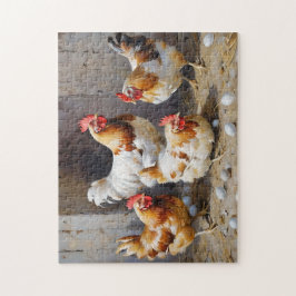 Hühner und Eier Puzzle