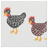 Hühner und Eier Stoff (Nahaufnahme)