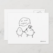 Hühner und Eierpostkarte Postkarte (Vorne/Hinten)