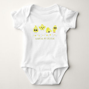 Hühner- und Entenzählung Sprichwort Baby Strampler