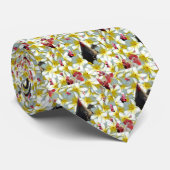 Hühner und Frangipani-Blume, Krawatte (Gerollt)